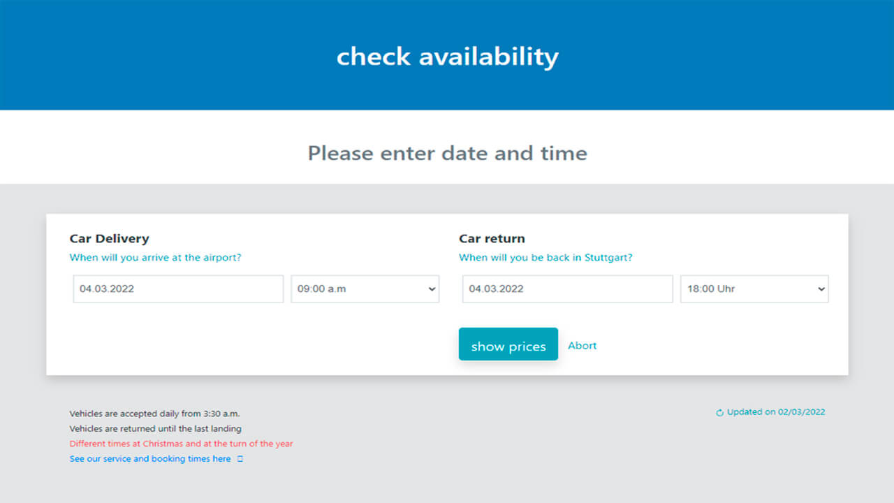 Airport Car Booking