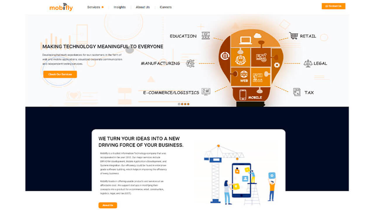 Mobifly - PSD to WordPress