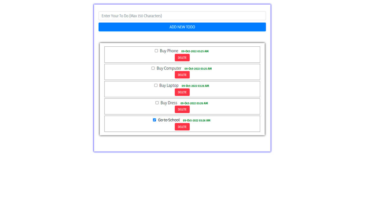 TO DO - JSON